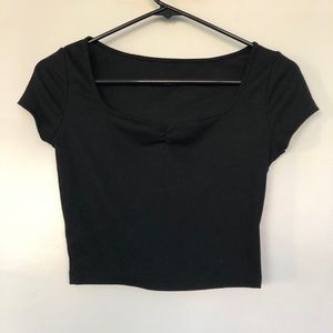 Black crop top